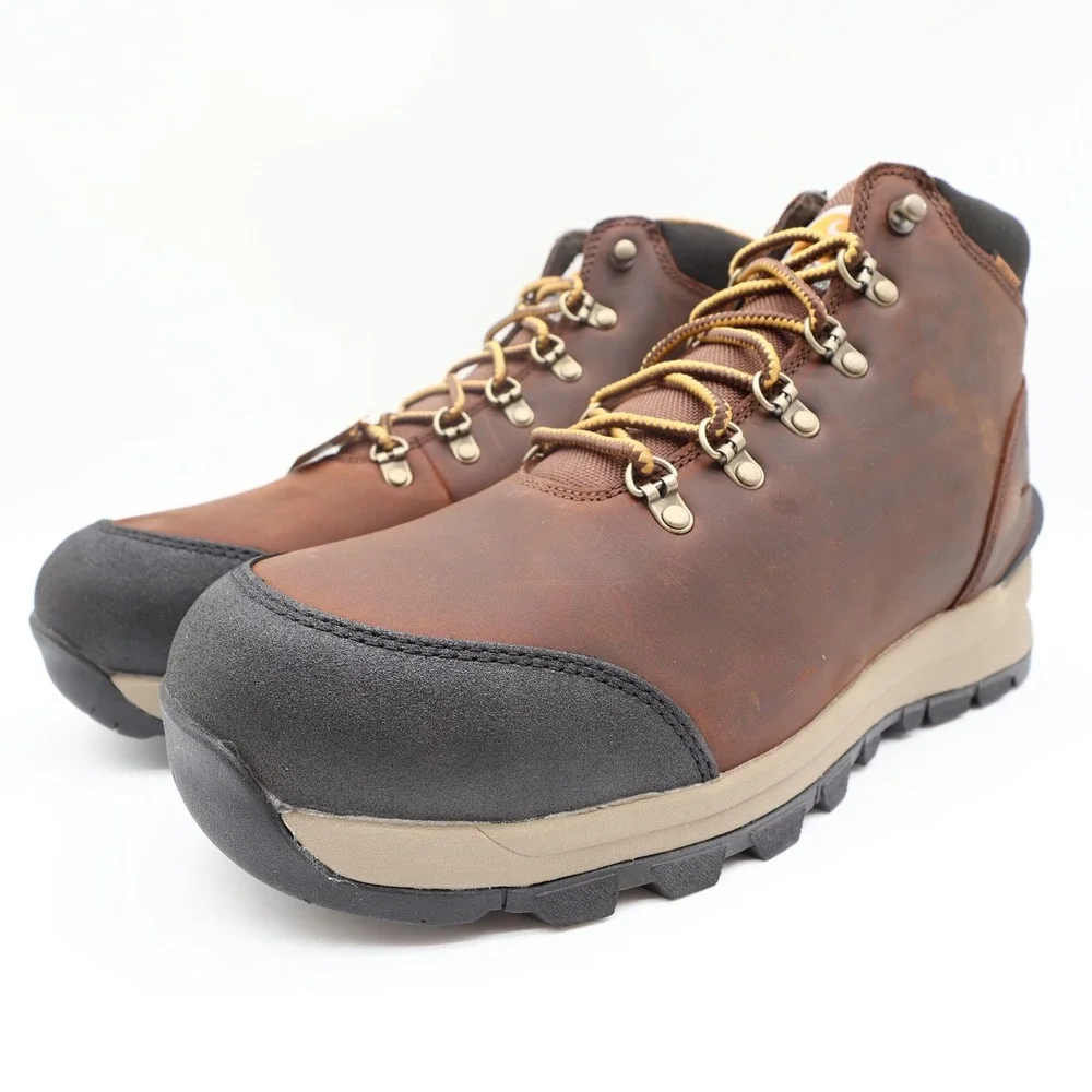 Carhartt Gilmore Work Boots Mens 12 M Brown Leather Alloy Toe Waterproof NWT